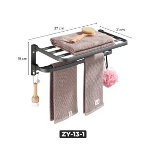 PROMO!! Rak Kamar Mandi Tempel Jemuran Handuk Rak Handuk Lipat Kamar Mandi