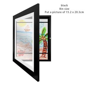 Hanging Kids Picture Storage Frame 8"/A4 Magnetic Art Projects Organiser for Home Room Decoration