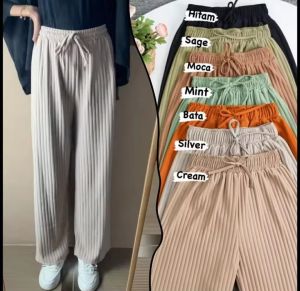 CELANA KNIT KULOT PANJANG KNIT HORNET TERMURAH  BAHAN HORNET LEMBUT TEBAL DAN TIDAK MUDAH KUSUT