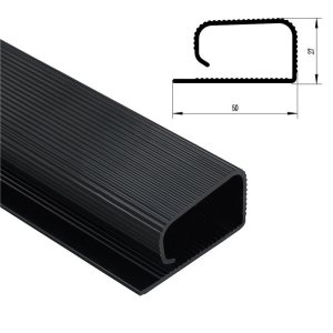 40cm Under Desk Cable Management Black Premium Cable Raceway Hider