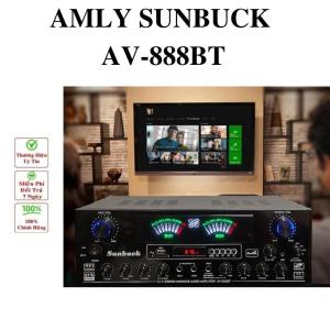 Âmly bluetooth Amply bluetooth karaoke Amply 5.1 3 mic Sunbuck AV-888BT - Bảo hành 12 tháng - Công suất cao 6 kênh đấu được cả sub điện và sub hơi