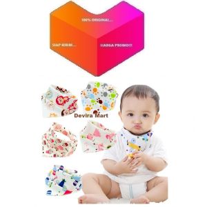 Slabber Segitiga Air Liur Makan Anak Bayi Coboy Tatak Slaber Segi3 Pencegah Kotor Celemek Iler Koboy Apron Import