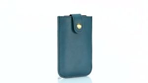 Classic retro pull-out card holder rfid Genuine leather ultra-thin multi-card slot card holder portable compact business card case for men