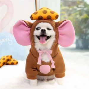 WENYOU Mùa đông Trang phục hóa trang cho thú cưng Chống gió Lông cừu Quần áo giữ ấm cho chó Thời trang Dễ thương Quần áo thú cưng dành cho chó nhỏ và vừa