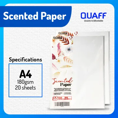 QUAFF Scented Paper 180Gsm A4 White (20sheets/pack)