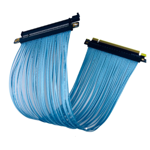 แผ่นเงินพรีเมี่ยม X16 PCIe4.0สายเคเบิ้ลเพิ่มกำลังสูง15ซม. สำหรับเซิร์ฟเวอร์ AI 3090สร้างระยะห่างของรู108มม.