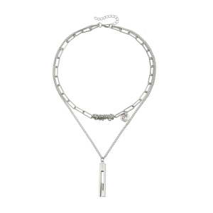 Vuông hình học Mặt Dây Chuyền Vòng cổ thời trang thoải mái Helix giọng neckchain quà tặng cho cô ấy hoặc anh ta