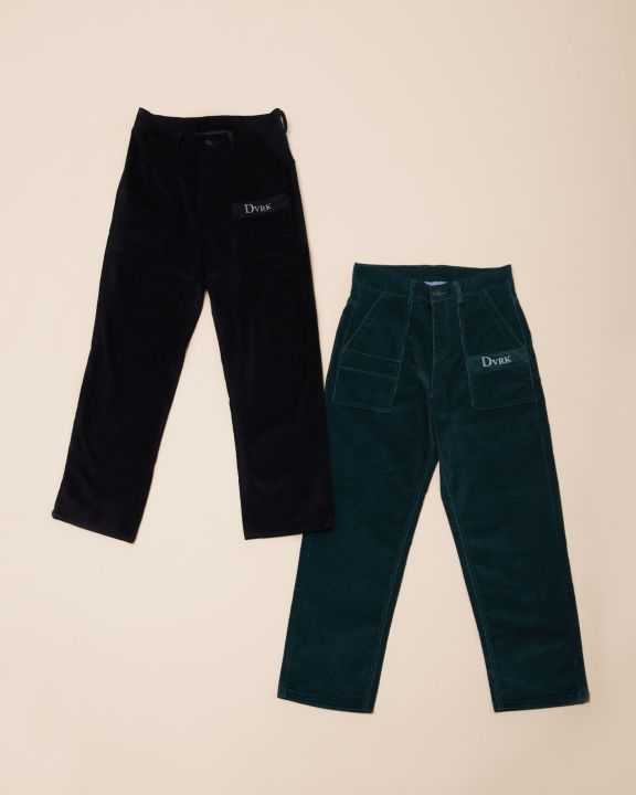 DVRK - Quần dài corduroy thêu logo PRIVÉ - DVRK - 21SS