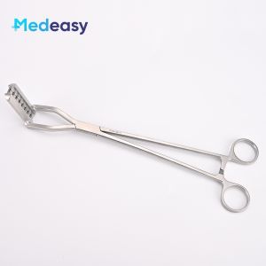 Stainless Steel Laparoscopic Purse String Clamp Forceps for Surgical Instruments