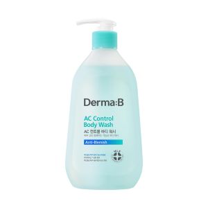 Derma B AC Control Body Wash 14.2 fl oz (420ml) Body Cleanser for Blemish-Prone Skin Hypoallergenic Shower Gel Soothing Refreshing Body Care All Skin Types