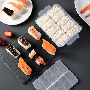 💕 Store opening 💕 5 10 Grids Rice Ball Mold Sushi Non-stick Pressure Storage Box Lunch Tool DIY Home Kitchen Clear Onigiri Molds