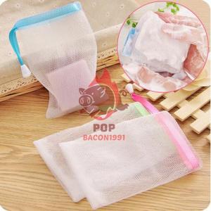 [1ชิ้น] ถุงใส่สบู่ ถุงตาข่ายตีฟอง ถุงใส่สบู่ตีฟอง PB99