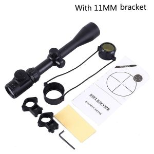 3 to 9x 40EG Optics Zoomable Lighted Scope 3-9x40EG Sight Scope with 11mm/20mm Bracket Mount Holder with Free Battery