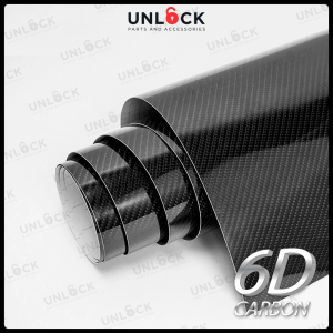 UNLOCK Bonnet Roof 6D Carbon Fiber Sticker Carbon Sticker Wrap Decal Car Stickers Body Karbon Bonet Bumbung Pelekat Kereta Automobile Automotive Car Accessories Aksesori Kereta