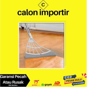 Sapu Karet Magic Rubber Broom Floor Sweeper Karet Berkualitas Mudah Dibersihkan Bahan Karet Menyapu Debu Kotoran Air Awet Tahan Lama