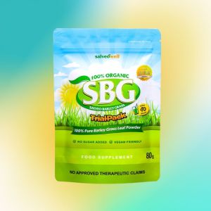 Trial Pack consists of 80 grams of On The Go Salveo Barley Grass (SBG) Pure and Organic Barley Grass