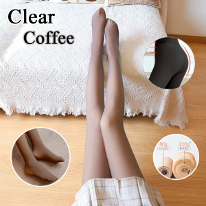 🔥【READY STOCK】🔥80g/200g/220g Free Size Thermal Pantyhose Lined Plush Translucent Winter Warm