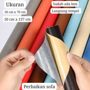 STIKER KULIT PENGGANTI KULIT SOFA | PENAMBAL KURSI DAN TAS YANG BERLUBANG SUDAH ADA LEMNYA