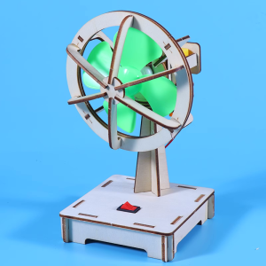 Mô hình STEM HOT. Mô hình Quạt điện gỗ DIY chạy bằng pin. Đồ chơi phát triển tư duy giáo dục khoa học sáng tạo cho bé.STEM3G