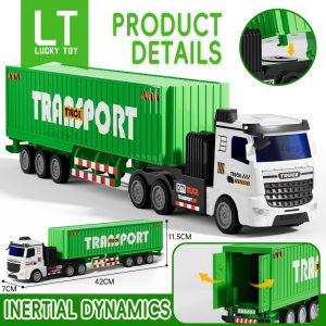 1:36 Sliding Container Truck Simulation Car Model Toys for Kids Collection Vehicles Gifts