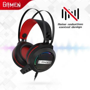 GAMEN GH110 Gaming RGB Wired Headphone Noise Reduction No Latency - Garansi Resmi 1 Tahun