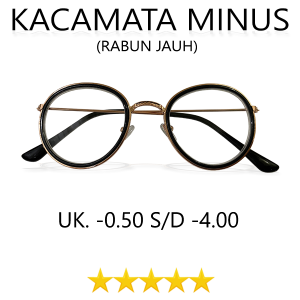 Frame kacamata pria/wanita (paket frame+lensa) | kacamata minus bingkai metal | kacamata murah | kacamata rabun jauh | kacamata kekinian | kacamata murah - LENSA MINUS FRAME BULAT BESI WARNA GOLD MURAH MERIAH