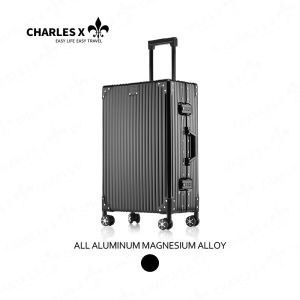 CHARLES X 20 Inch full magnesium aluminum alloy luggage compartment with large capacity trolley case