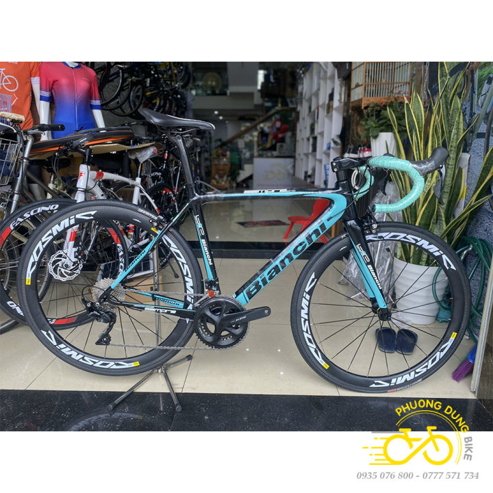 XE ĐẠP THỂ THAO FULL CARBON BIANCHI GROUP SHIMANO 105 R7000 Xe