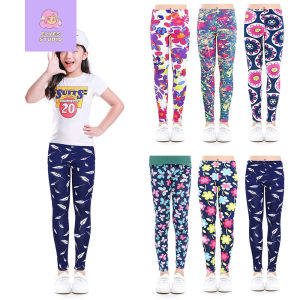 Girls Leggings Soft Cotton Pencil Pants Kids Trousers Print Flower Skinny Baby Girl Clothes
