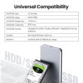 Ugreen HDD Enclosure 2.5 SATA to USB C 3.1 Gen 2 External Hard Drive Box 6Gbps Aluminum Case HD For Sata Hard Disk SSD HDD Case Enclosure. 