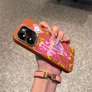 Phone Case For Samsung A04S A14 A15 A16 A17 A23 A24 A26 A32 A36 A53 A54 A55 A56 Casing Samsung A02S A03S A03 A04E A04 A05 A05S A06 A07 A12 A125 A13 A13LIE M02S M04 M13 M05 M14 M12 M23 Pink Letter Silicone Leather Soft TPU Case PWJK1079A