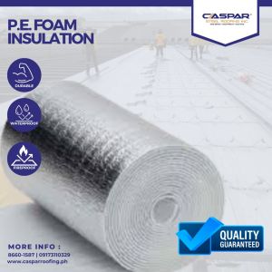 P.E. (POLYETHELENE) FOAM INSULATION PURE FOIL ALUMINUM