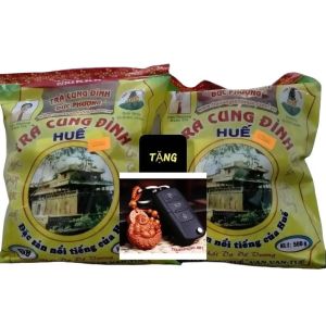 Trà Cung Đình Huế G8 + TẶng 1 móc khóa phật di lạc ( hiệu đức phượng chính hãng loại to 500g )