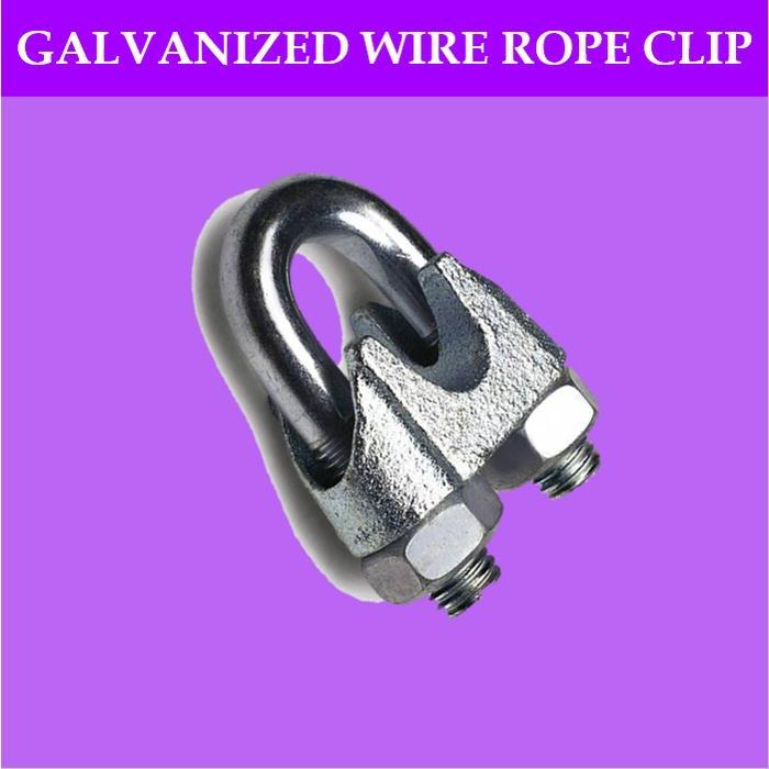 HOT Steel Cable Clip 38mm 50200pc Wire Rope Clip GI Cable UClamp