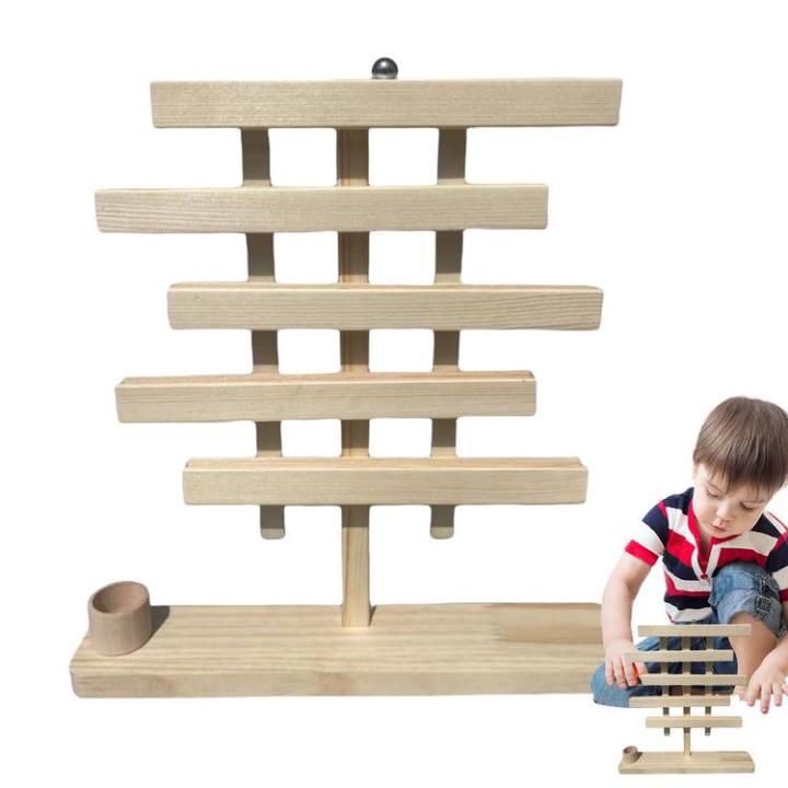 Ball Drop Toddler Toy Ball Trackers Wooden Montessori Toy Educational