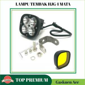 Lampu Tembak Sorot 4 Mata L4Z Putih dan Mika Kuning Original HJG