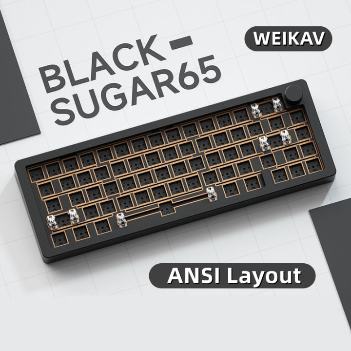 WEIKAV Sugar65 Mechanical Keyboard CNC Aluminum Case ANSI Layout Hot