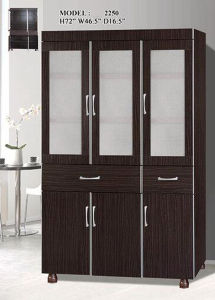 4ft Kitchen Food Storage Cabinet Walnut Color 5250 / Wenge 2250 Furniture