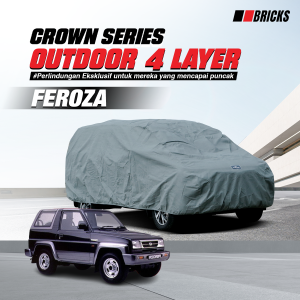 4 Layer Cover Daihatsu Feroza Sarung Mobil Super Outdoor Anti UV & Waterproof  BRICKS
