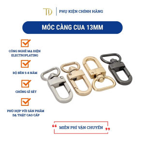 Móc càng cua gắn dây đeo túi xách móc chó kim loại 13mm không gỉ phụ kiện làm túi ví handmade