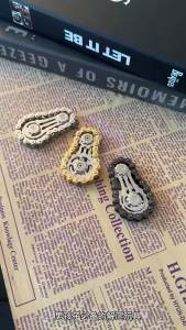 TikTok-style large and small gear chain fidget spinner stress-relief toy metal spinner bicycle chain spinner