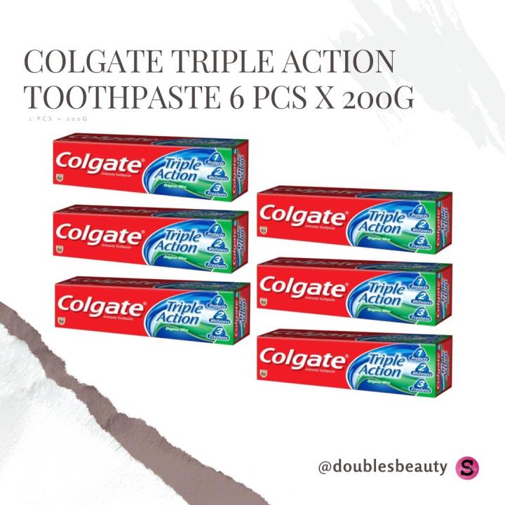[Bundle of 6] Colgate Triple Action Toothpaste 200g x 6