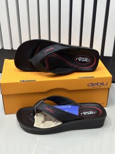 H รองเท้าแตะผู้หญิง แบบหูคีบ หูหนีบ deblu สี ดำแดง แดงดำ น้ำตาลครีม Size 36-41