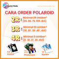 Cetak Foto Polaroid Ukuran 2R Min 25lbr Photocard KPOP Anime 1Sisi Potrait Square Poto Laminasi Doff. 