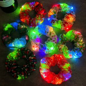 X.z. MOONLIGH ที่รัดผมไฟคริสมาสต์ LED อุปกรณ์เสริมสำหรับผมเรืองแสงปรับความเร็วได้สามระดับ