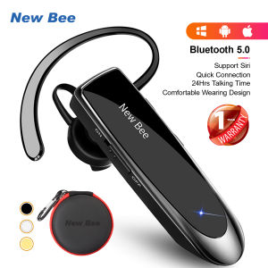 New Bee LC-B41 Bluetooth Earphone 24Hrs Talking Time Ear Piece True Wireless Earbuds Wireless Earphone Bluetooth Headset V5.2 Earbuds Wireless Driving Headset with Mic