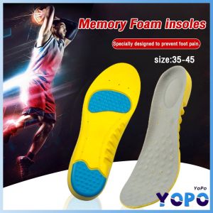 YP Memory Foam insoles EVA elastic Sports insole Shoes Pad inserts cushion for Men and Women 1Pair