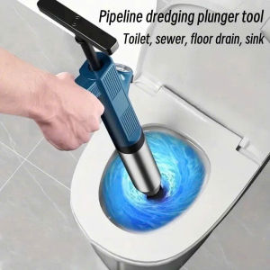 Súng Thông Tắc Bồn Cầu Chậu Rửa Bát Bồn Tắm - Khí Nén AGT Cực Mạnh 8kg - Ống thép không gỉ