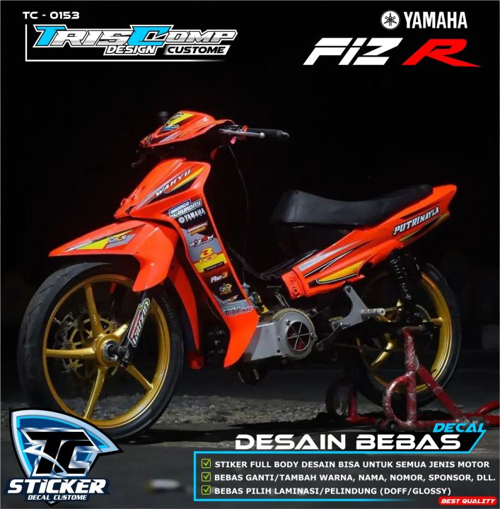 Decal Sticker FIZ R FullBody Desain Racing Bisa Request - Decal