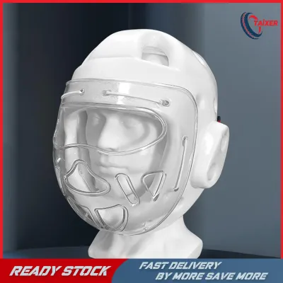 Taixer Karate Headgear Breathable Face Mask Head Guard Boxing Helmet for Kickboxing Grappling BJJ Taekwondo Fighting Sports